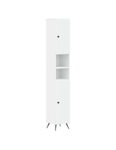 Armadio da Bagno con Ripiano Aperto BREDA Bianco