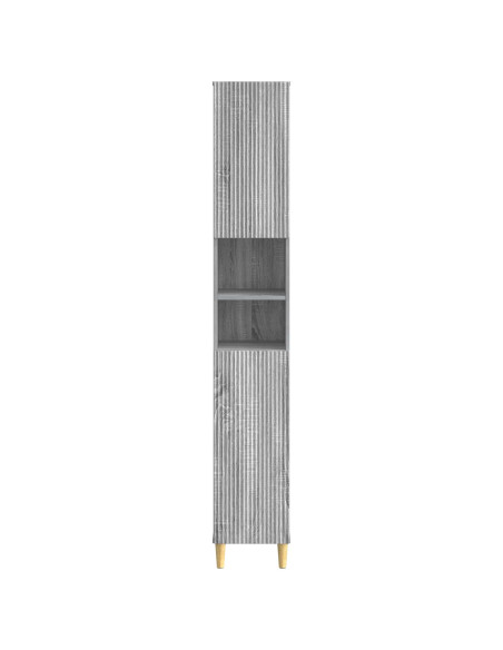 Armadio da Bagno con Ripiano Aperto ARNHEM Sonoma grigio