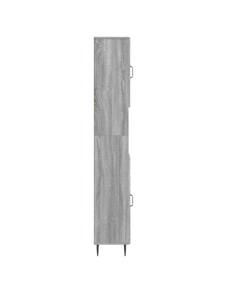 Armadio da Bagno con Ripiano Aperto HAARLEM Sonoma grigio