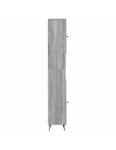 Armadio da Bagno con Ripiano Aperto BREDA Sonoma grigio