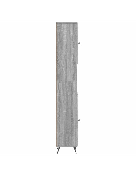 Armadio da Bagno con Ripiano Aperto BREDA Sonoma grigio