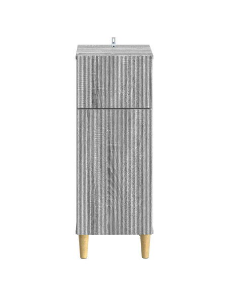 Mobiletto da Bagno ARNHEM Sonoma grigio 30 x 31 x 80 cm