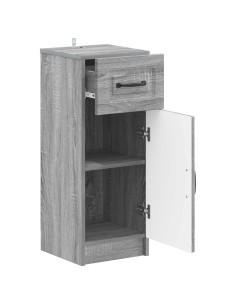 Mobiletto da Bagno UTRECHT Sonoma grigio 30 x 31 x 77 cm 2