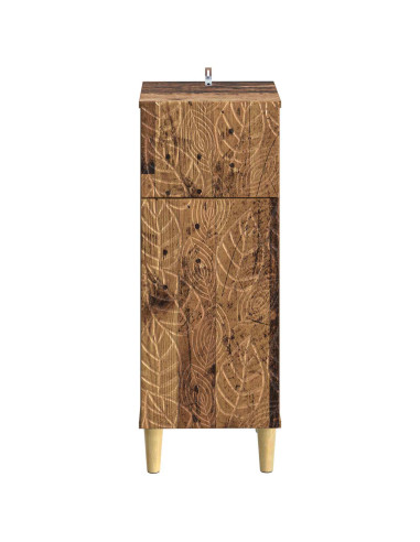 Mobiletto da Bagno DELFT Legno antico 30 x 31 x 80 cm