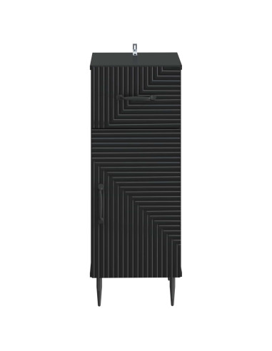 Mobiletto da Bagno HAARLEM Nero 30 x 31 x 80 cm