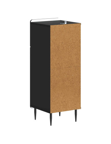 Mobiletto da Bagno HAARLEM Nero 30 x 31 x 80 cm