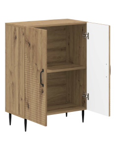 Mobiletto da Bagno HAARLEM Rovere Artigianale 59,5 x 31 x 80 cm 2