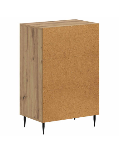 Mobiletto da Bagno HAARLEM Rovere Artigianale 59,5 x 31 x 80 cm