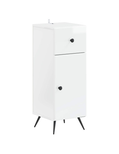 Mobiletto da Bagno BREDA Bianco Lucido 30 x 31 x 80 cm