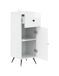 Mobiletto da Bagno BREDA Bianco Lucido 30 x 31 x 80 cm 2