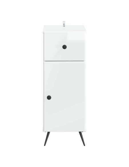 Mobiletto da Bagno BREDA Bianco Lucido 30 x 31 x 80 cm