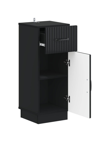 Mobiletto da Bagno HOORN Nero 30 x 31 x 77 cm