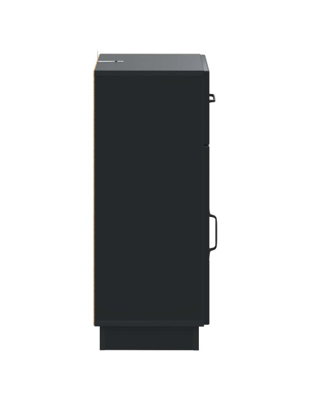 Mobiletto da Bagno HOORN Nero 30 x 31 x 77 cm