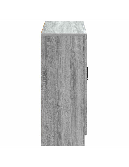 Mobiletto da Bagno UTRECHT Sonoma grigio 59,5 x 31 x 77 cm