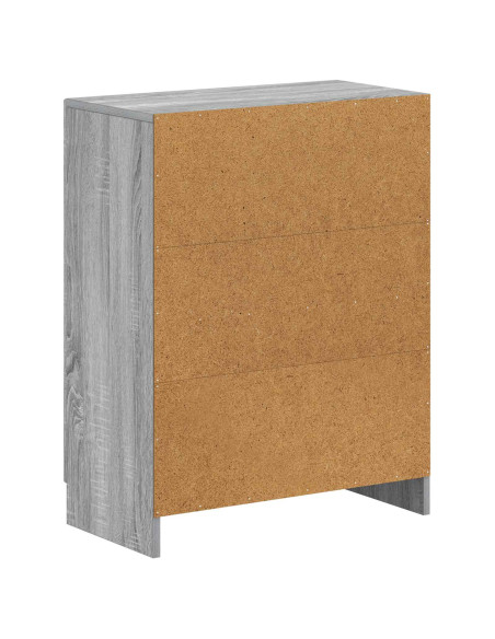 Mobiletto da Bagno UTRECHT Sonoma grigio 59,5 x 31 x 77 cm
