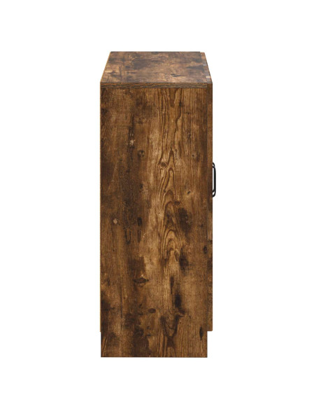 Mobiletto da Bagno UTRECHT Rovere Fumo 59,5 x 31 x 77 cm