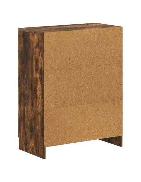 Mobiletto da Bagno UTRECHT Rovere Fumo 59,5 x 31 x 77 cm