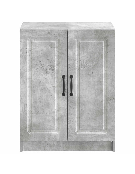 Mobiletto da Bagno UTRECHT Grigio Cemento 59,5 x 31 x 77 cm