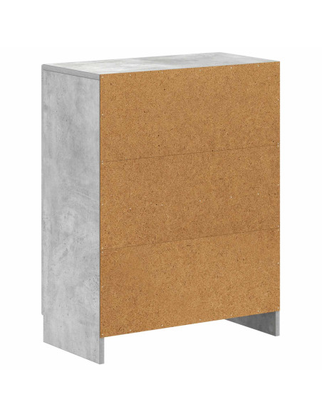 Mobiletto da Bagno UTRECHT Grigio Cemento 59,5 x 31 x 77 cm