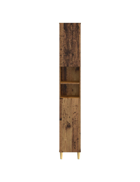 Armadio da Bagno con Ripiano Aperto ARNHEM Legno antico