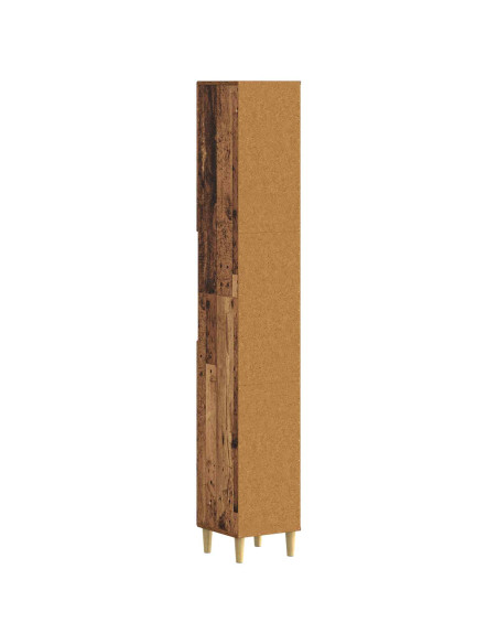 Armadio da Bagno con Ripiano Aperto ARNHEM Legno antico