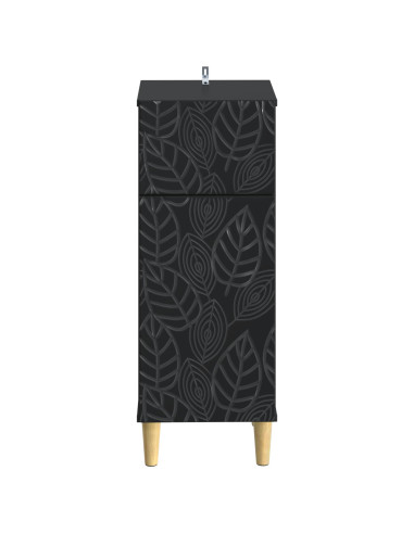 Mobiletto da Bagno DELFT Nero 30 x 31 x 80 cm