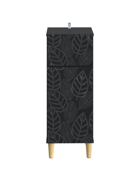 Mobiletto da Bagno DELFT Nero 30 x 31 x 80 cm