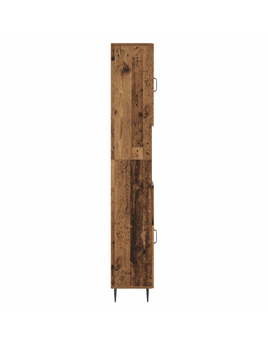 Armadio da Bagno con Ripiano Aperto HAARLEM Legno antico
