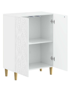 Mobiletto da Bagno DELFT Bianco Lucido 59,5 x 31 x 80 cm 2