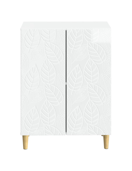 Mobiletto da Bagno DELFT Bianco Lucido 59,5 x 31 x 80 cm