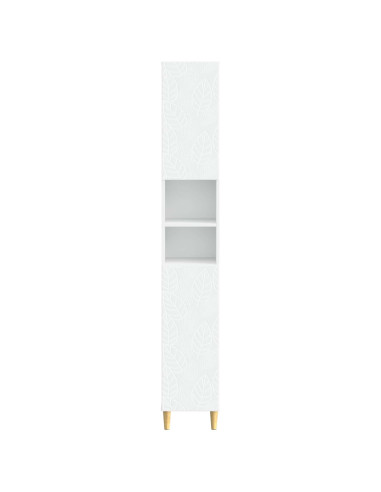 Armadio da Bagno con Ripiano Aperto DELFT Bianco