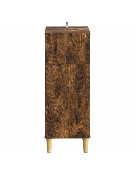 Mobiletto da Bagno DELFT Rovere Fumo 30 x 31 x 80 cm