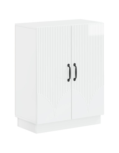 Mobiletto da Bagno HOORN Bianco Lucido 59,5 x 31 x 77 cm