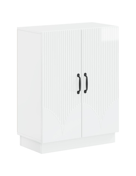 Mobiletto da Bagno HOORN Bianco Lucido 59,5 x 31 x 77 cm
