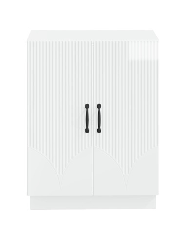 Mobiletto da Bagno HOORN Bianco Lucido 59,5 x 31 x 77 cm