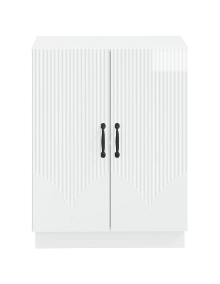 Mobiletto da Bagno HOORN Bianco Lucido 59,5 x 31 x 77 cm