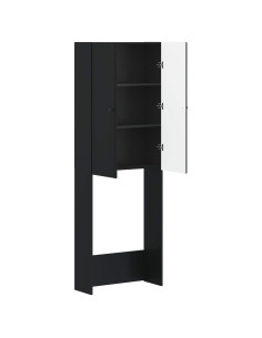 Mobile Bagno BREDA Nero 66 x 25,5 x 190 cm Legno ingegnerizzato 2
