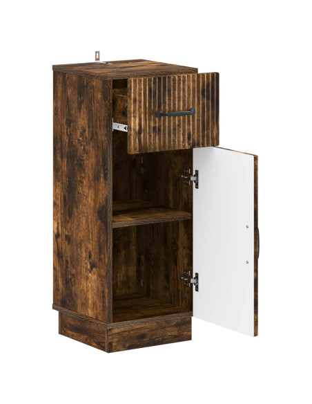 Mobiletto da Bagno HOORN Rovere Fumo 30 x 31 x 77 cm