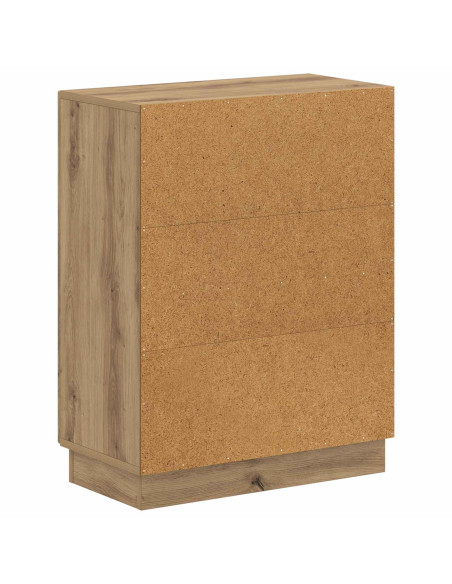 Mobiletto da Bagno HOORN Rovere Artigianale 59,5 x 31 x 77 cm