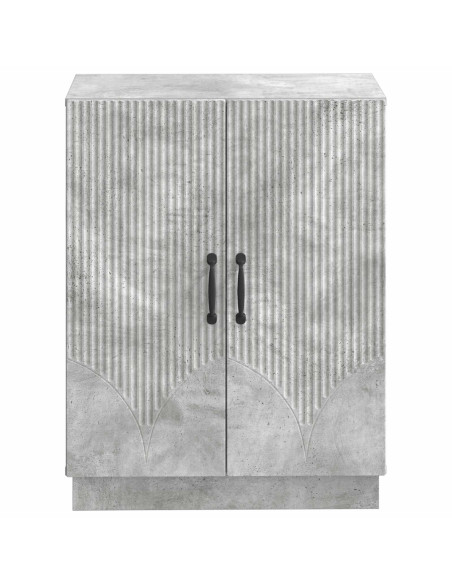 Mobiletto da Bagno HOORN Grigio Cemento 59,5 x 31 x 77 cm