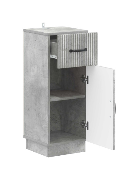 Mobiletto da Bagno HOORN Grigio Cemento 30 x 31 x 77 cm