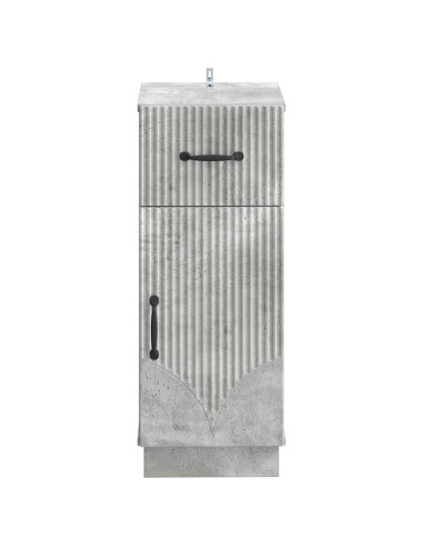 Mobiletto da Bagno HOORN Grigio Cemento 30 x 31 x 77 cm