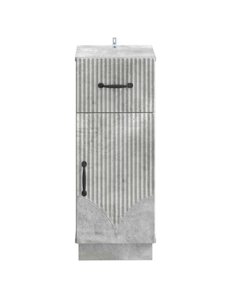 Mobiletto da Bagno HOORN Grigio Cemento 30 x 31 x 77 cm