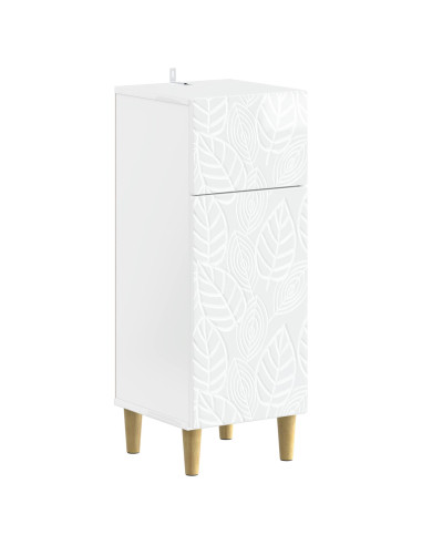 Mobiletto da Bagno DELFT Bianco Lucido 30 x 31 x 80 cm