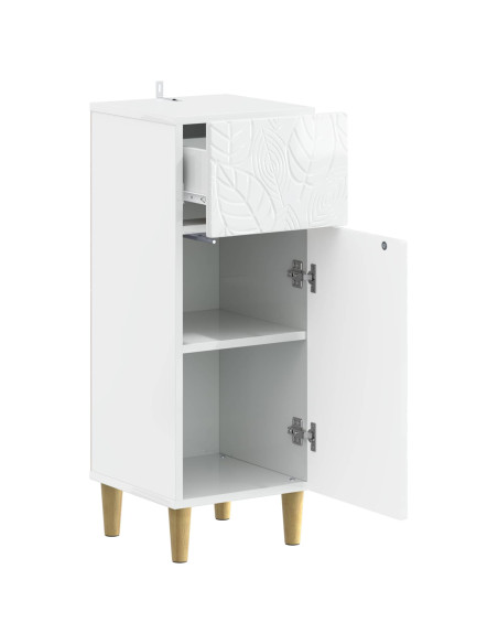 Mobiletto da Bagno DELFT Bianco Lucido 30 x 31 x 80 cm