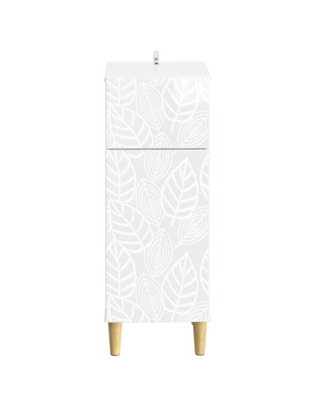 Mobiletto da Bagno DELFT Bianco Lucido 30 x 31 x 80 cm