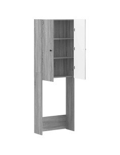 Mobile Bagno BREDA Sonoma grigio 66 x 25,5 x 190 cm 2
