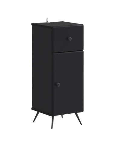 Mobiletto da Bagno BREDA Nero 30 x 31 x 80 cm