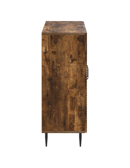 Mobiletto da Bagno HAARLEM Rovere Fumo 59,5 x 31 x 80 cm