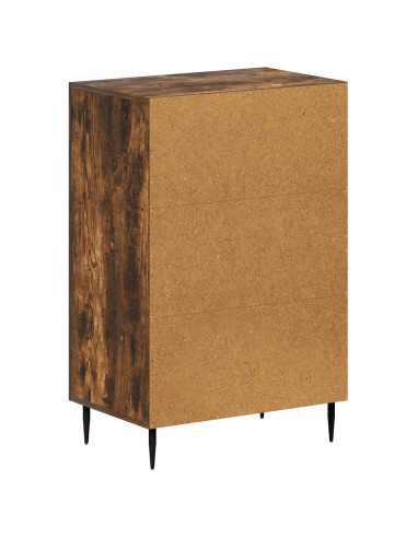 Mobiletto da Bagno HAARLEM Rovere Fumo 59,5 x 31 x 80 cm